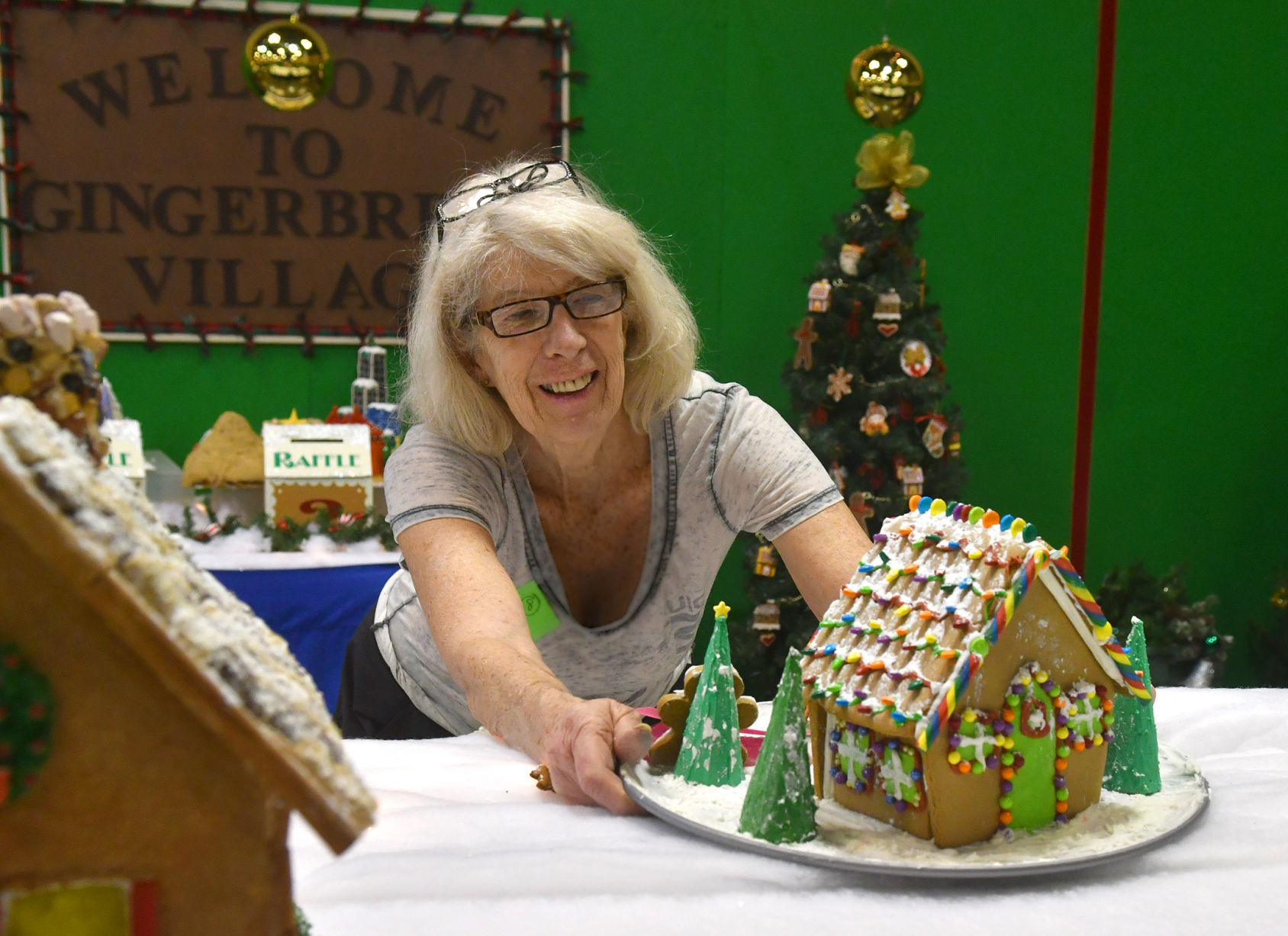 Festival of Trees setting up at the RiverCenter